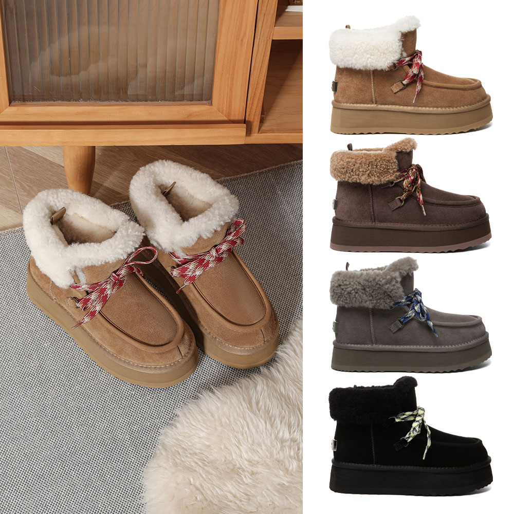 [무료배송] 호주정품 EVER AU 아너 레이스업 어그 부츠 (굽4cm) UGG UEA3011