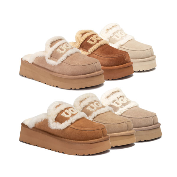 [무료배송] 호주정품 오즈웨어 바이올릿 쉐어링 플랫폼 슬리퍼 OZWEAR UGG OB938P