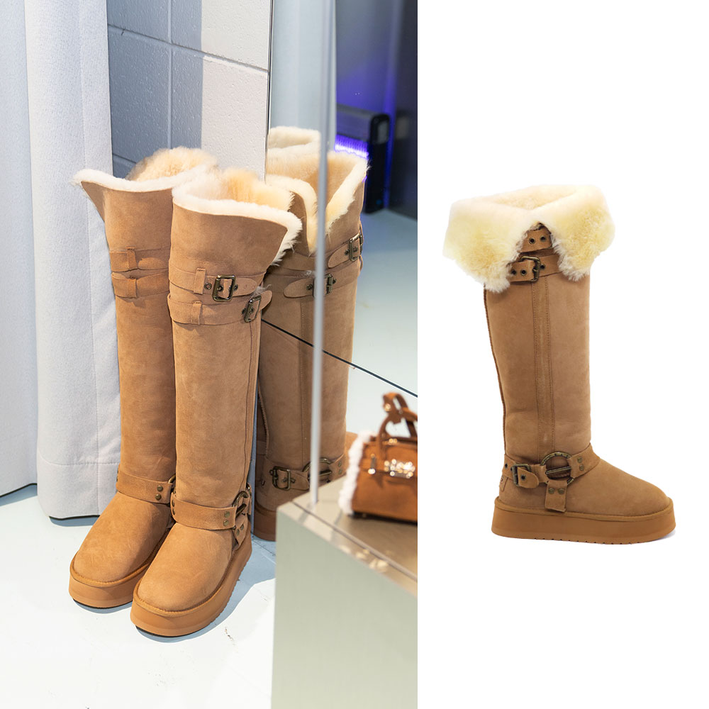 [무료배송] 호주정품 럭스오즈 켄달 싸이 하이 롱 플랫폼 어그 부츠 (굽4.8cm) LUXOZ UGG LU801