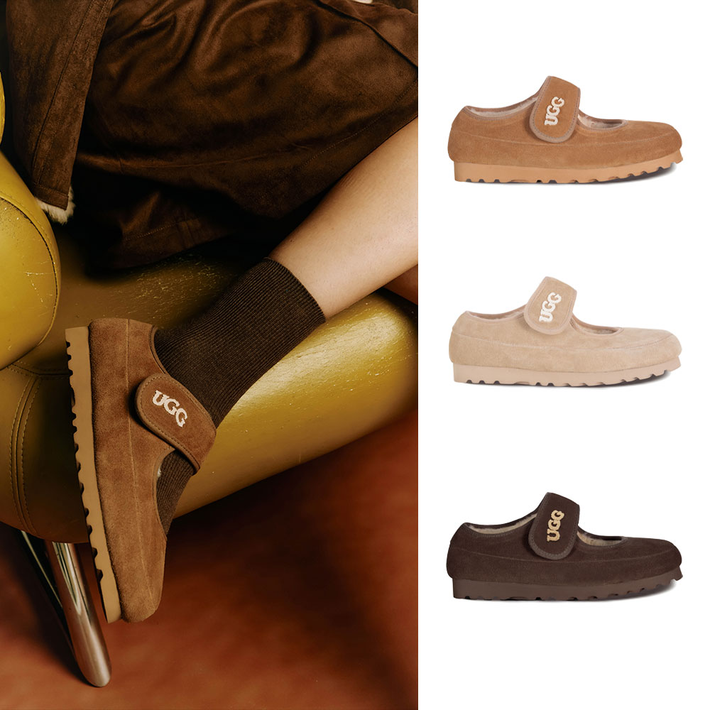 [*예약배송,무료배송] 호주정품 오즈라나 클래식 로고 메리제인 어그 슈즈 (굽 2cm) OZLANA UGG OZ1012