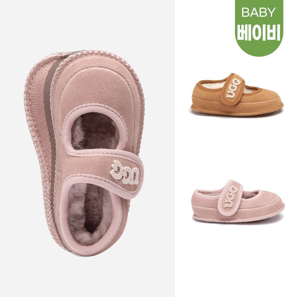 [무료배송] 호주정품 오즈웨어 베이비 니트 로고 메리제인 (실내/보행기화) OZWEAR UGG OB970B