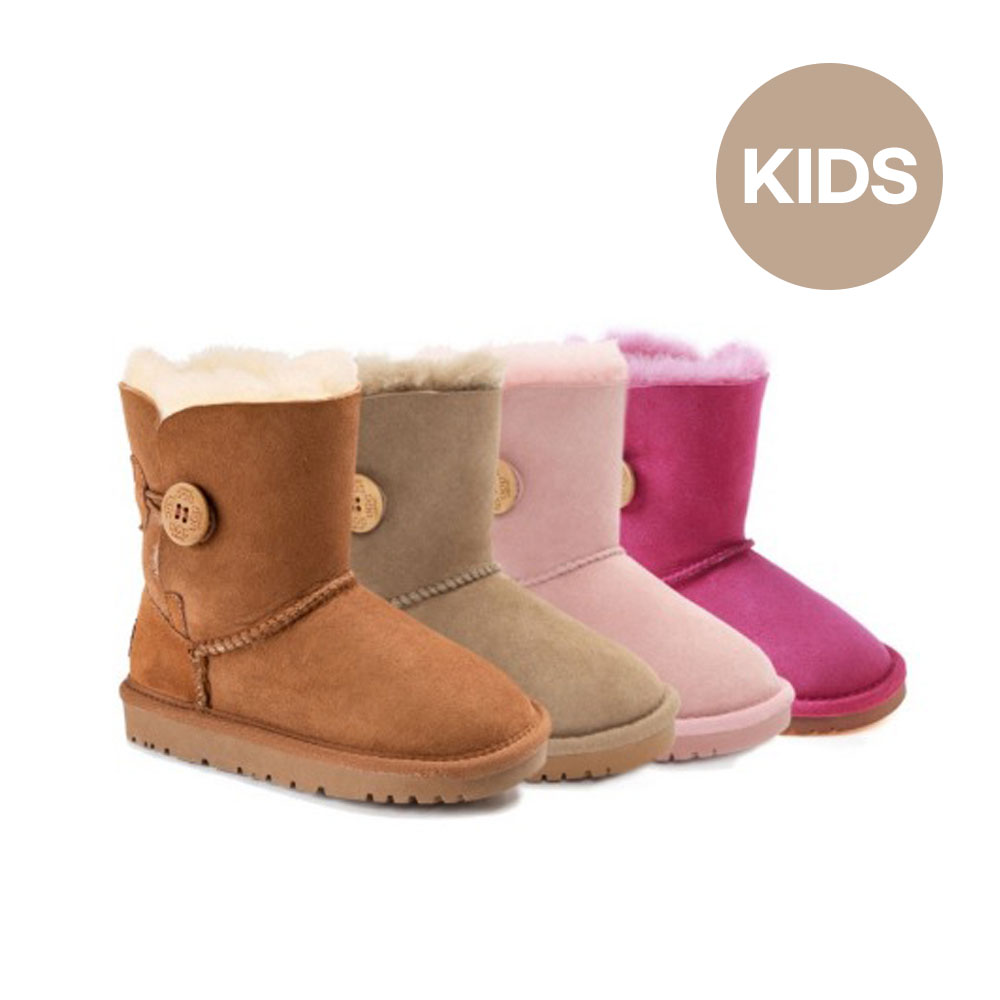 [무료배송] 호주정품 오즈웨어 키즈 버튼 어그부츠 OZWEAR UGG OB022 II