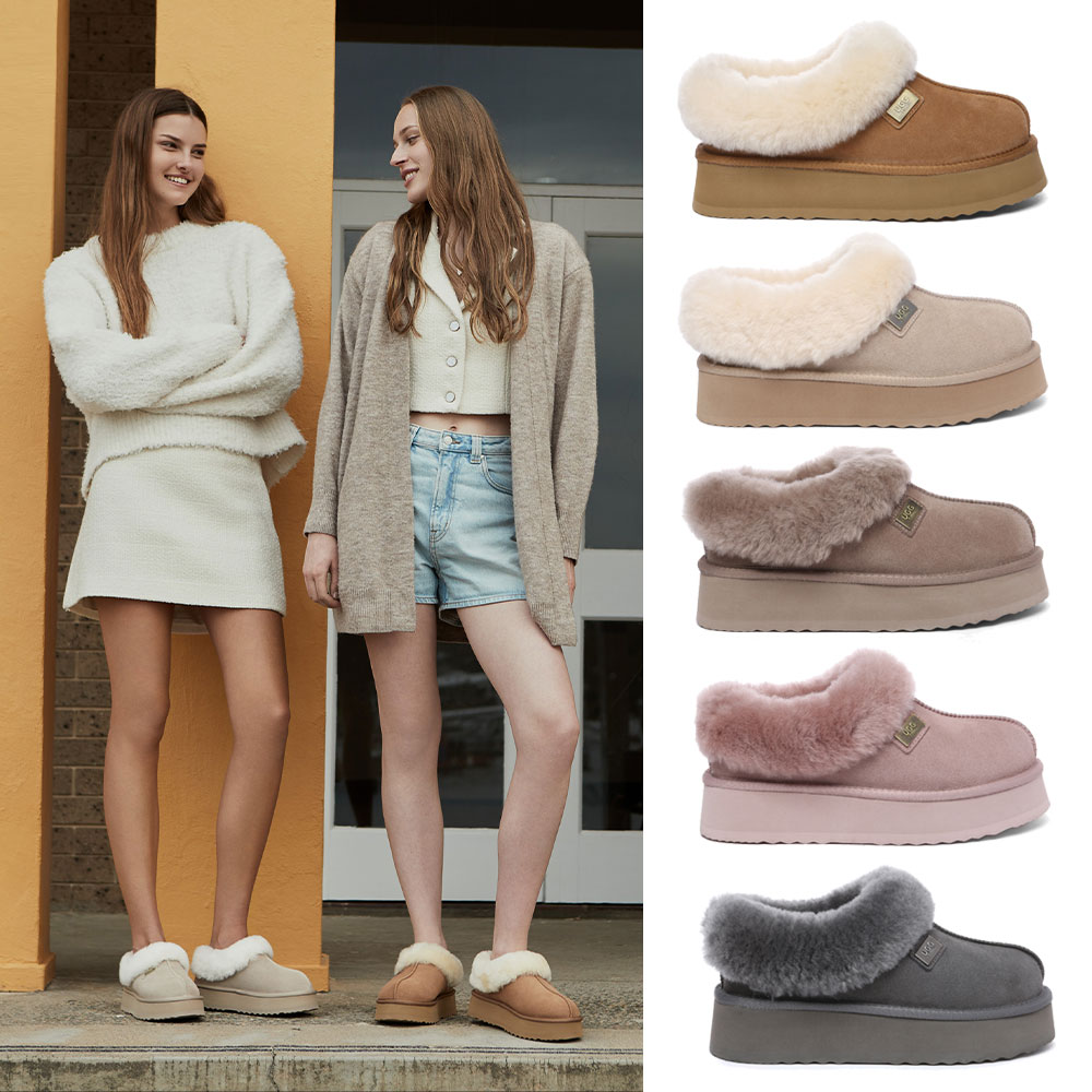 [무료배송] 호주정품 EVER AU 가브리 어그 슬리퍼 (굽4cm) UGG UEA2001