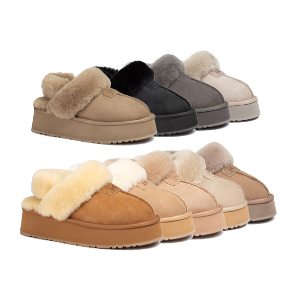 [무료배송] 호주정품 오즈웨어 코케트 플랫폼 탈부착 밴딩 어그 슬리퍼 OZWEAR UGG OB114PD