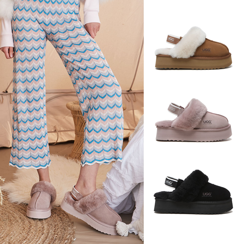 [무료배송] 호주정품 에버어그 머핀 플랫폼 슬리퍼 (굽 4cm) UGG AS2047